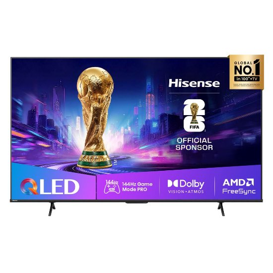 QLED TV 55" HISENSE 55E7Q PRO, Smart TV, 4K UHD, DVB-T2/C/S2, USB, Wi-Fi, BT, crni - energetski razred E