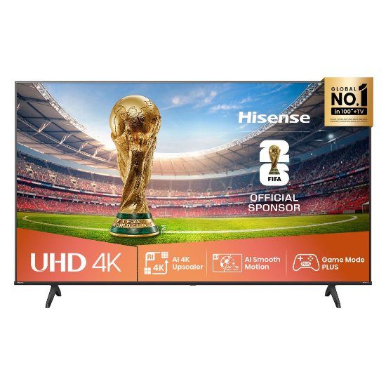 LED TV 43" HISENSE 43A6Q, Smart TV, 4K UHD, DVB-T2/C/S2, USB, Wi-Fi, BT, crni - energetski razred E