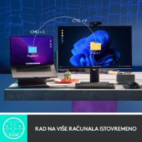 Tipkovnica LOGITECH MX Mechanical Tactile Quiet, bežična, BT, crna