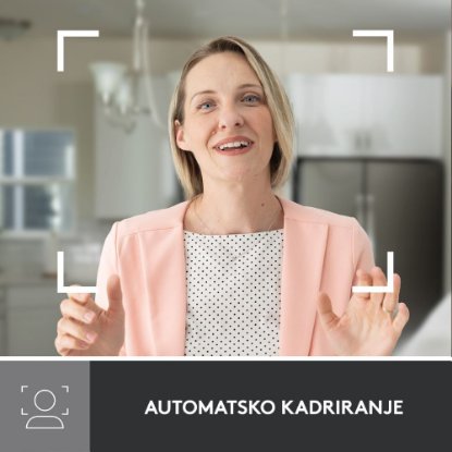 Web kamera LOGITECH Brio 500, bijela