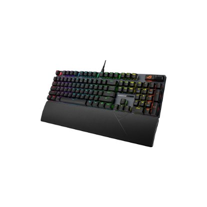 Tipkovnica ASUS ROG Strix Scope II X, RGB, mehanička, ROG NX Snow V2 switch, US Layout, crna, USB