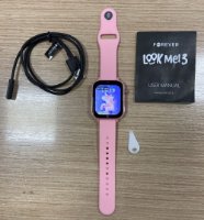 RABLJENI - Dječji pametni sat FOREVER LookMe! 3, 4G video pozivi, GPS, SOS gumb, vodootporan, rozi
