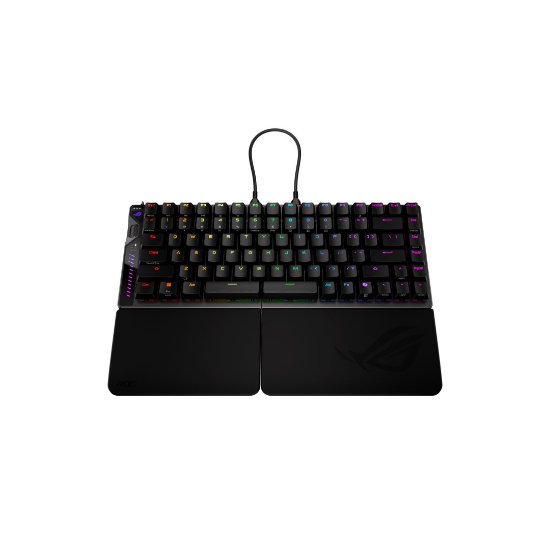 Tipkovnica ASUS ROG Falcata, RGB, mehanička, bežična, US Layout, crna