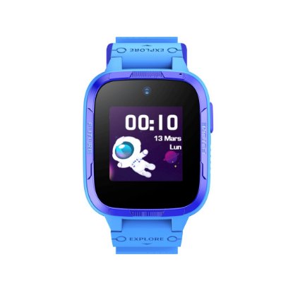 Dječji pametni sat SMART360 Botslab Kids Watch E3 Pro, 4G+ video pozivi, SOS gumb, lociranje, plavi + mrežna nadzorna kamera 360 AC1C Pro, 2k, unutarnja