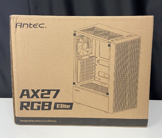RABLJENI - Kućište ANTEC AX27 RGB Elite, MIDI, ATX, window, crno, bez napajanja