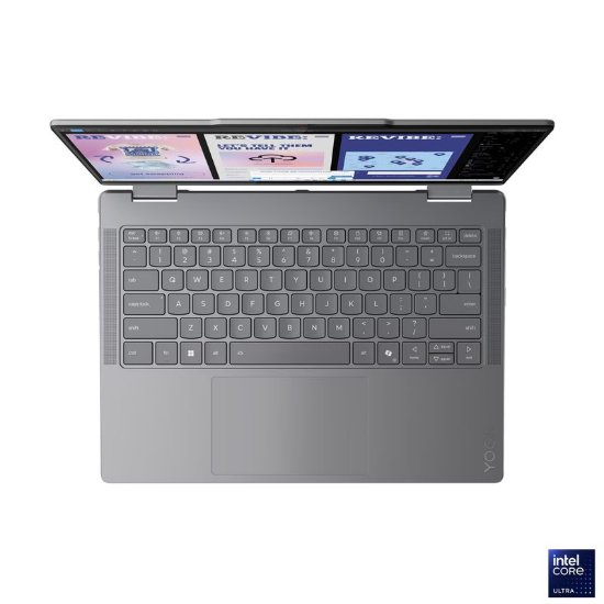 Laptop LENOVO Yoga 7 83JQ0029SC / Core Ultra 5 226V, 16GB, 1TB SSD, Intel Arc Graphics, 14" WUXGA OLED Touch, bez OS, sivi