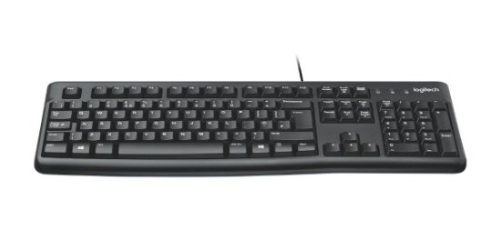 Tipkovnica LOGITECH K120, crna, USB, retail
