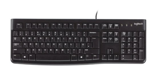 Tipkovnica LOGITECH K120, crna, USB, retail