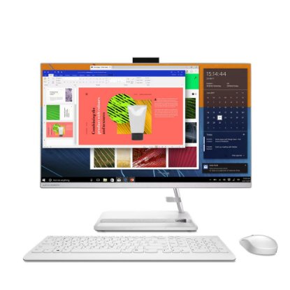 Računalo AiO LENOVO IdeaCentre F0FY00N5SC / 27" FHD IPS, Ryzen 7 7730U, 16GB, 1TB SSD, AMD Radeon Graphics, tipkovnica, miš, Windows 11, bijelo