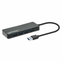 USB HUB MANHATTAN, 7-portni USB 3.2 Gen1, crni