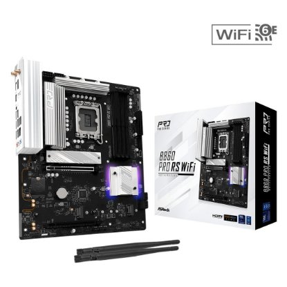 Matična ploča ASROCK B860 PRO RS WIFI, INTEL B860, DDR5, mATX, s.1851