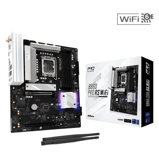 Matična ploča ASROCK B860 PRO RS WIFI, INTEL B860, DDR5, mATX, s.1851