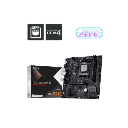 Matična ploča MSI PRO B840M-B, AMD B840, DDR5, mATX, s. AM5