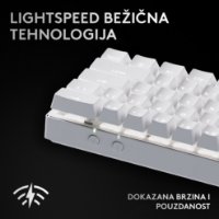 Tipkovnica LOGITECH Pro X 60 LIGHTSPEED, mehanička, bežična, RGB, bijela