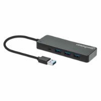 USB HUB MANHATTAN, 7-portni USB 3.2 Gen1, crni