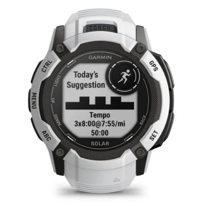 Pametni sat GARMIN Instinct 2X Solar, HR, GPS, multisport, bijeli/bijeli