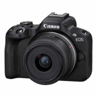 Digitalni fotoaparat CANON EOS R50 + RF-S 18-45mm + RF-S 55-210mm STM, 24,2 Mp, 4K Ultra HD, crni