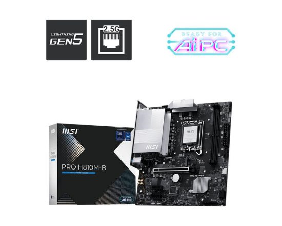 Matična ploča MSI PRO H810M-B, INTEL H810, DDR5, mATX, s. 1851