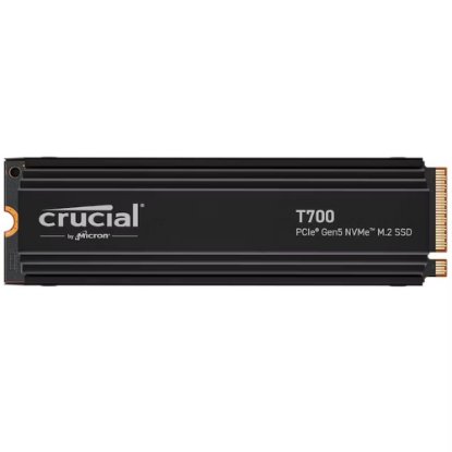 SSD 1TB CRUCIAL T700, PCIe Gen 5 NVMe M.2, 2280, 11700/9500 MB/s, hladnjak