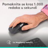 Miš LOGITECH MX Master 4, optički, bežični, BT, crni