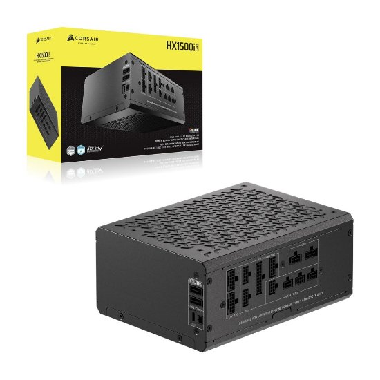 Napajanje 1500W, CORSAIR HX1500i Shift, CP-9020269-EU, ATX v3.1, 140mm vent., 80+ Platinum, modularno