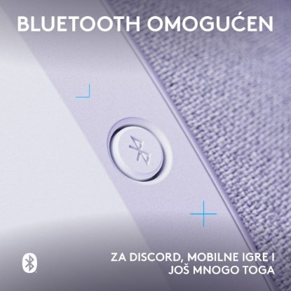 Slušalice LOGITECH Gaming G321, bežične, BT, USB, bijele