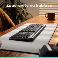 Tipkovnica LOGITECH Signature Slim Solar+, bežična, bluetooth, crna