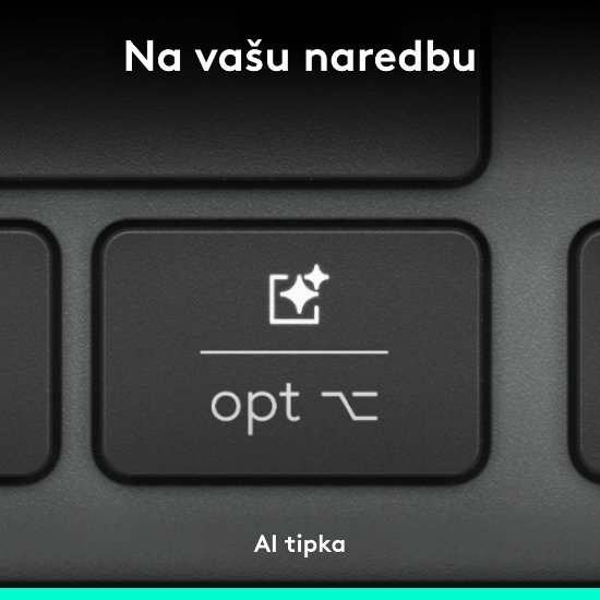 Tipkovnica LOGITECH Signature Slim Solar+, bežična, bluetooth, crna