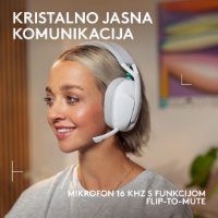Slušalice LOGITECH Gaming G321, bežične, BT, USB, bijele