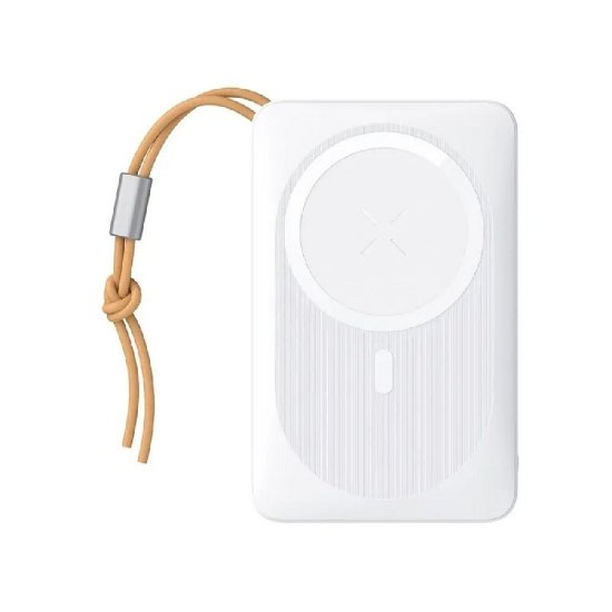 Mobilni USB punjač VEGER MagOn, 10000 mAh magnetni, bežični, bijeli