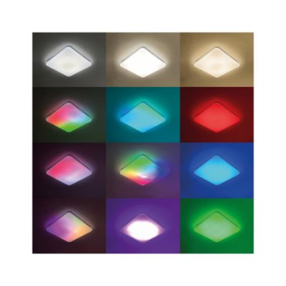 Stropna svjetiljka KSIX Twilight, RGBIC + CCT, 47,5 cm, 7700 lm, 70 W