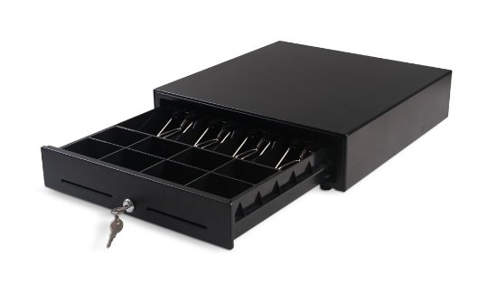 Ladica za novac MicroPOS, KR-410, 5N8K, 24V, crna