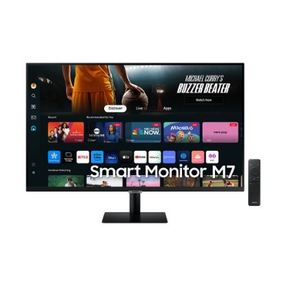 Monitor 32" SAMSUNG Smart LS32DM703UUXDU, 4K UHD, VA, 300cd/m2, 3000:1, USB-C, bijeli