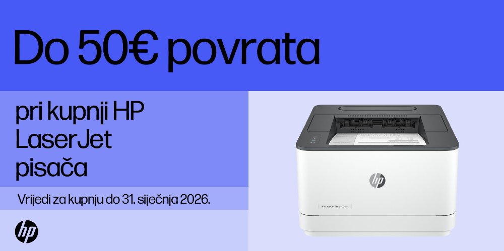 Prikažite detalje za Ostvari do 50€ povrata pri kupnji HP odabranih pisača