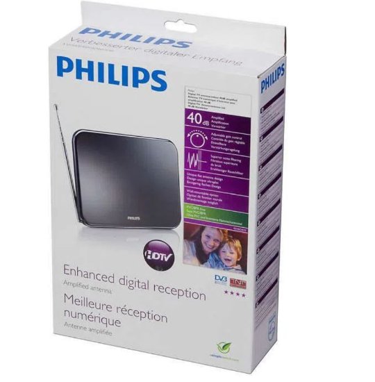 Antena PHILIPS SDV6224/12, DVB-T/T2 ready, unutarnja, crna