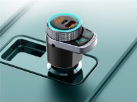 FM transmiter AKAI FMT-80BT, 2xUSB punjač, BT, HandsFree, 12-24V, crni