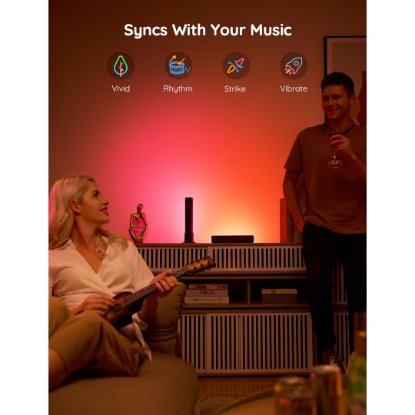 LED lampa GOVEE RGBICWW WiFi + Bluetooth Flow Plus Light Bars