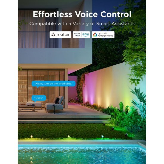 LED reflektor GOVEE RGBICWW Outdoor Spotlights, vanjski, 2kom