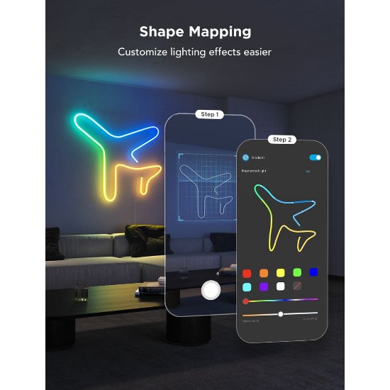 LED traka GOVEE Neon Rope Strip Light 2, 3M