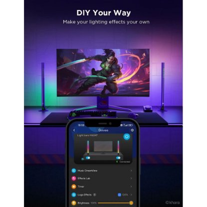LED lampa GOVEE Smart Gaming Light Bars sa smart kontrolerom