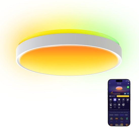 Stropna svjetiljka GOVEE RGBICWW + RGBICWW Round Smart Ceiling Light, 15"