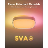 Stropna svjetiljka GOVEE RGBWW + RGBIC Square Smart Ceiling Light, 12"