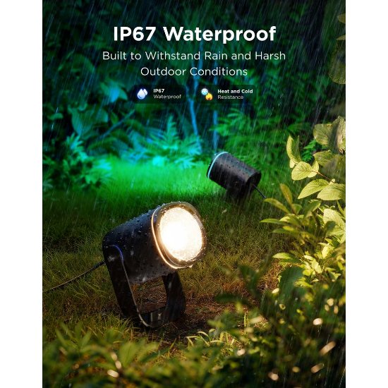 LED reflektor GOVEE RGBICWW Outdoor Spotlights, vanjski, 2kom