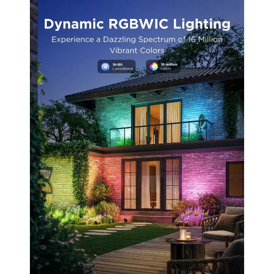 LED reflektor GOVEE RGBICWW Outdoor Spotlights, vanjski, 2kom