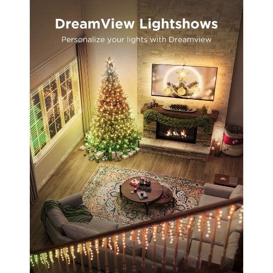 Dekorativne LED lampice GOVEE Christmas Sparkle String Lights, 20M