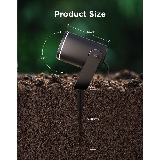 LED reflektor GOVEE RGBICWW Outdoor Spotlights, vanjski, 2kom