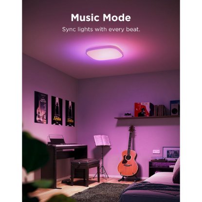 Stropna svjetiljka GOVEE RGBWW + RGBIC Square Smart Ceiling Light, 12"