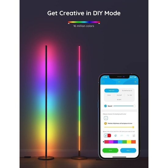 Pametna LED podna svjetiljka GOVEE RGBICW FLOOR LAMP