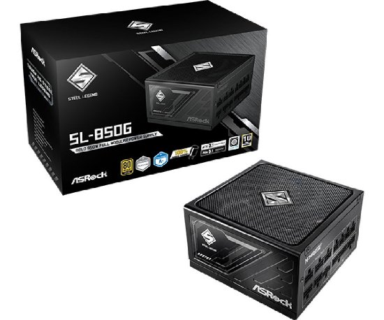 Napajanje 850W, ASROCK Steel Legend SL-850G, 135mm vent., 80+ Gold, modularno
