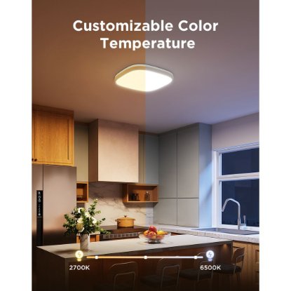 Stropna svjetiljka GOVEE RGBWW + RGBIC Square Smart Ceiling Light, 12"